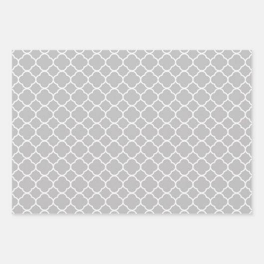 Modernes Blau, Zitronengrün, graue geometrische Fo Geschenkpapier Set (Vorderseite 3)