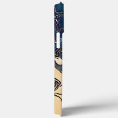 Modernes blaues Abstraktes Cooles Kunstwerk Case-Mate iPhone Hülle (Rückseite / Rechts)