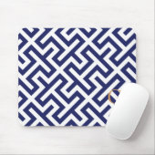 Modernes blaues abstraktes geometrisches mousepad (Mit Mouse)