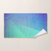 Modernes blaues Aqua und türkisfarbene geometrisch Badhandtuch Set (Handtuch)