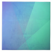 Modernes blaues Aqua und türkisfarbene geometrisch Fliese (Vorderseite)