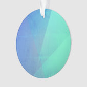 Modernes blaues Aqua und türkisfarbene geometrisch Ornament (Vorderseite)