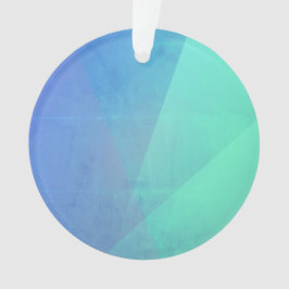 Modernes blaues Aqua und türkisfarbene geometrisch Ornament