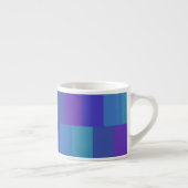 Modernes Blaues Farbmuster Espressotasse (Rechts)