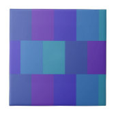 Modernes Blaues Farbmuster Fliese (Vorderseite)