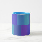 Modernes Blaues Farbmuster Tasse (Zentrum)