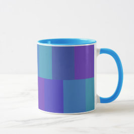 Modernes Blaues Farbmuster Tasse