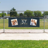 Modernes blaues Gold - schlichtes, elegantes Drehb Banner (Insitu)