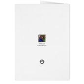 Modernes blaues italienisches Marmorpapier Danke K (Hinten)