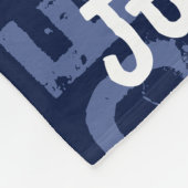 Modernes, blaues, Kurzes Muster Fleecedecke (Ecke)