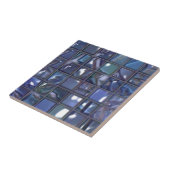 Modernes blaues Mosaik Fliese (Seite)