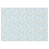 Modernes Blaues Muster für Vintage Wildblume Tischdecke (Vorderseite (Horizontal))