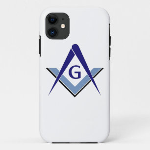 Modernes blaues Quadrat u. Kompassse Case-Mate iPhone Hülle