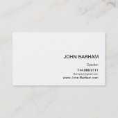 Modernes blaues Schwarzes des Visitenkarte (Rückseite)