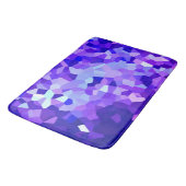 Modernes blaues und lila beflecktes badematte (Schrägansicht)