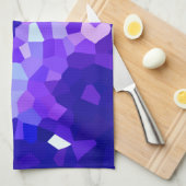 Modernes blaues und lila beflecktes geschirrtuch (Viertel Falte)