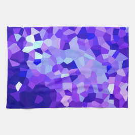 Modernes blaues und lila beflecktes geschirrtuch