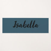 Modernes, blaues und schwarzes, sauberes Aussehen Yogamatte (Vorderseite (Horizontal))