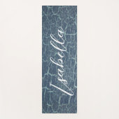 Modernes, blaues und schwarzes, sauberes Aussehen Yogamatte (Vorderseite)