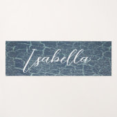 Modernes, blaues und schwarzes, sauberes Aussehen Yogamatte (Vorderseite (Horizontal))