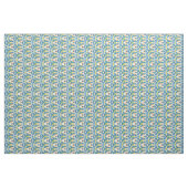 Modernes blaugrünes Blumenmuster Stoff (Yard (91,4 cm))
