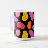 Modernes Blob Swatch Muster Kaffeetasse (Vorderseite Links)