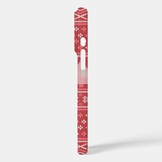 Modernes, blockierendes Weihnachtsbaummuster Case-Mate iPhone Hülle (Rückseite / Links)