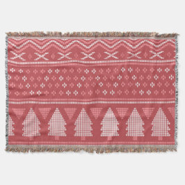 Modernes, blockierendes Weihnachtsbaummuster Decke