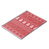 Modernes, blockierendes Weihnachtsbaummuster Notizblock (Linke Seite)