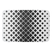 Modernes Blockmuster mit schwarzer Auflösung Badematte (Vorderseite)