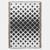 Modernes Blockmuster mit schwarzer Auflösung Decke (Vorderseite Vertikal)