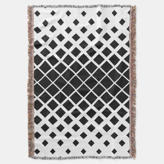 Modernes Blockmuster mit schwarzer Auflösung Decke (Vorderseite Vertikal)