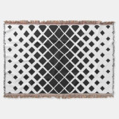 Modernes Blockmuster mit schwarzer Auflösung Decke (Vorderseite)