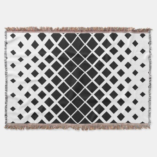 Modernes Blockmuster mit schwarzer Auflösung Decke (Vorderseite)