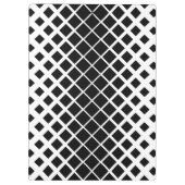 Modernes Blockmuster mit schwarzer Auflösung Klemmbrett (Rückseite)