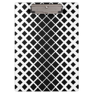 Modernes Blockmuster mit schwarzer Auflösung Klemmbrett