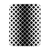 Modernes Blockmuster mit schwarzer Auflösung Magnet (Vertikal)