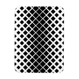 Modernes Blockmuster mit schwarzer Auflösung Magnet