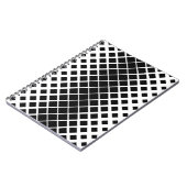 Modernes Blockmuster mit schwarzer Auflösung Notizblock (Linke Seite)