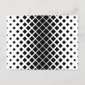 Modernes Blockmuster mit schwarzer Auflösung Postkarte (Vorderseite)