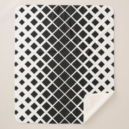 Modernes Blockmuster mit schwarzer Auflösung Sherpadecke