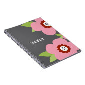 Modernes Blooms Personalisiertes Notebook Notizblock (Rechte Seite)