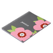 Modernes Blooms Personalisiertes Notebook Notizblock (Linke Seite)