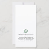 Modernes Blue Baby Boy Dusche Handy eVite Ankündigung (Rückseite)