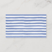 Modernes Blue Baby Diaper Raffle Begleitkarte (Rückseite)