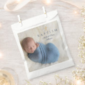 Modernes Blue Boy Baptisc Foto Geschenktütchen (Ausgeschnitten)