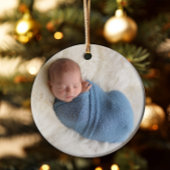 Modernes Blue-Boy-Foto Keramik Ornament