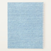 Modernes Blue Denim Jeans Textur Leather Patch Planer (Rückseite)