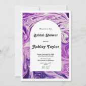 Modernes Blue Galaxy Abstrakt Art Brautparty Einladung (Vorderseite)