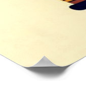 Modernes Blue Ganesha Vector Illustration Deity Ar Poster (Ecke)